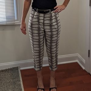 Hugo Boss cropped silk pant. Size 4. Like new.
